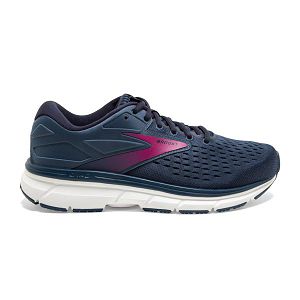 Brooks Dyad 11 Womens Road Running Shoes Blue/Navy/Pink | USA-EAR801253